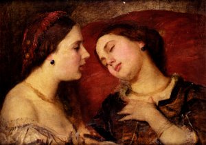 Miss Georgina Treherne by George Frederick Watts Oil Painting