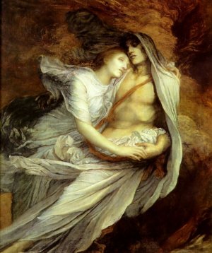 Pablo and Francesca by George Frederick Watts Oil Painting