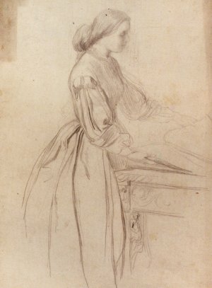 Portrait Of A Lady, Possibly Julia Jackson by George Frederick Watts Oil Painting