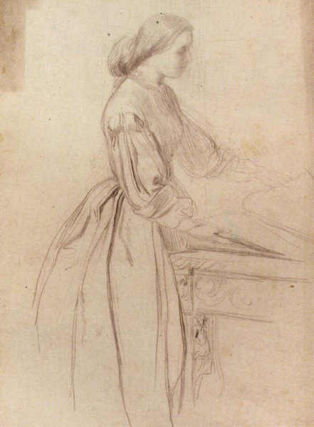 Portrait Of A Lady, Possibly Julia Jackson by George Frederick Watts - Hand-Painted Oil Painting Reproduction