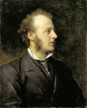 Portrait of Sir John Everett Millais by George Frederick Watts Oil Painting