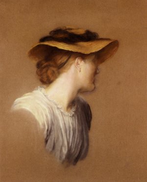 Portrait Of The Artist's Wife Mary by George Frederick Watts Oil Painting