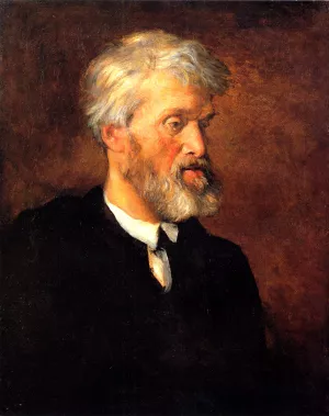 Portrait of Thomas Carlyle painting by George Frederick Watts