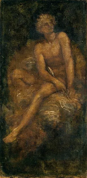 Study for 'Hyperion' by George Frederick Watts Oil Painting