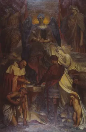 The Court of Death by George Frederick Watts Oil Painting