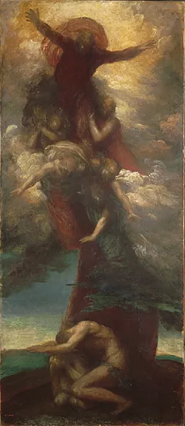 The Denunciation of Adam and Eve by George Frederick Watts - Oil Painting Reproduction