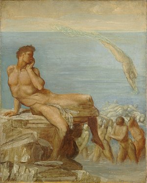 The Genius of Greek Poetry by George Frederick Watts Oil Painting