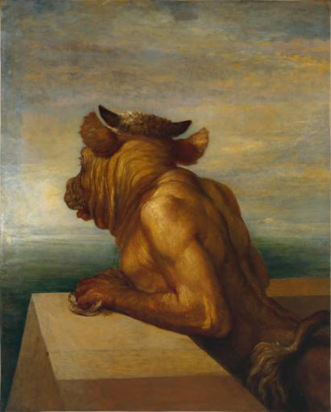 Main Product Photo of The Minotaur Painting by George Frederick Watts