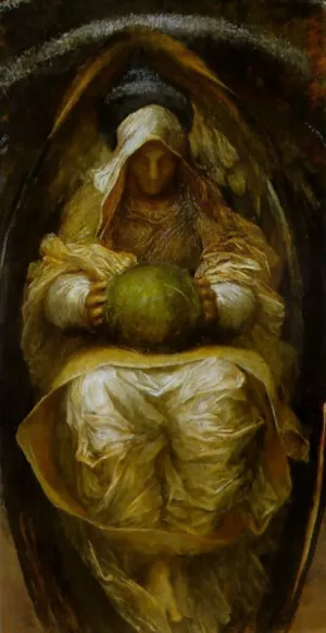 The Recording Angel painting by George Frederick Watts