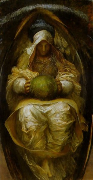 Main Product Photo of The Recording Angel Painting by George Frederick Watts