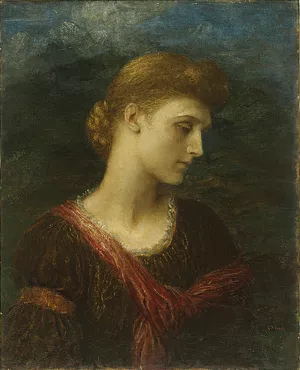 Violet Lindsay, c1881 by George Frederick Watts - Oil Painting Reproduction