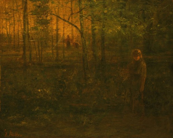 Afterglow by George Fuller - Hand-Painted Oil Painting Reproduction