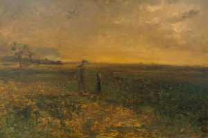 Twilight on the Prairie by George Fuller Oil Painting
