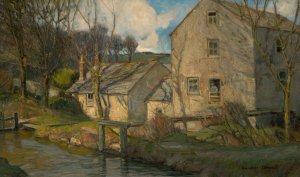 Evans Landing, Pittsburgh, Pennsylvania by George Gardner Symons Oil Painting