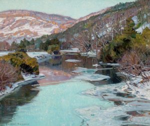 Evening Light on the Hill, Berkshire Mountains by George Gardner Symons Oil Painting
