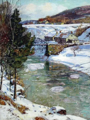 Icy Winter by George Gardner Symons - Oil Painting Reproduction