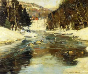 Near Springfield, Massachusetts by George Gardner Symons - Oil Painting Reproduction