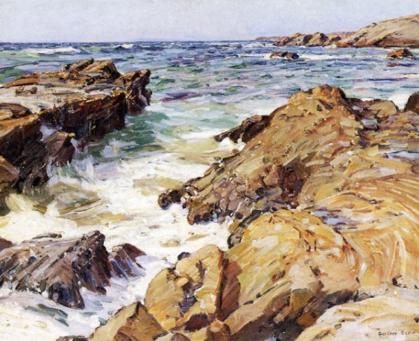 Under Blue Sky by George Gardner Symons - Hand-Painted Oil Painting Reproduction