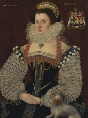 Frances, Lady Brydges by George Gower Oil Painting