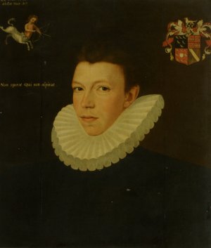 Portrait of Baron Thomas Arundell of Wardour by George Gower Oil Painting