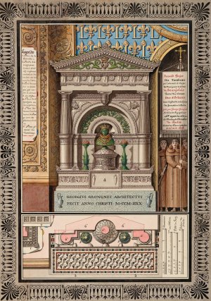 Trois projets pour le tombeau de Louis-Charles d'Orleans by George Grongnet De Vasse Oil Painting