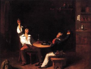 A Sailor of the U.S.S. Constitution, Toasting a New Recruit in a Saloon