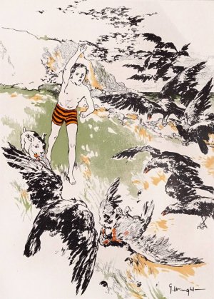 The water babies 7 by George Hand Wright Oil Painting
