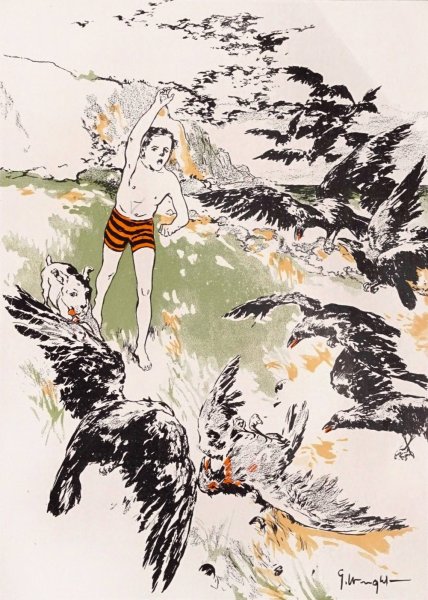 Main Product Photo of The water babies 7  Painting by George Hand Wright