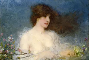 A Spring Idyll painting by George Hawley Hallowell