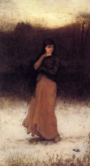 A Wintry Contemplation painting by George Hawley Hallowell