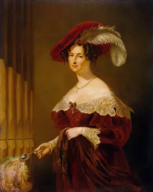 Portrait of Countess Yelizaveta Vorontsova by George Hayter Oil Painting