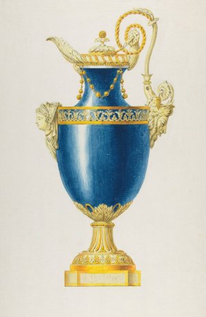 Design for a Gilt Bronze Ewer by George Heinrich Von Kirn Oil Painting