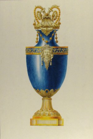 Design for an Urn by George Heinrich Von Kirn Oil Painting