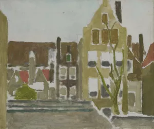 A Group of Houses by George Hendrik Breitner Oil Painting