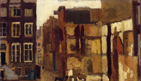 Afbraak Hoek Wijde Steeg, Amsterdam by George Hendrik Breitner - Hand-Painted Oil Painting Reproduction