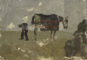 Blacksmith with Gray by George Hendrik Breitner Oil Painting