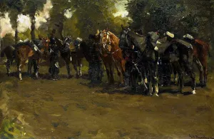 Cavalry at Repose by George Hendrik Breitner Oil Painting