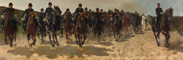 Cavalry by George Hendrik Breitner - Hand-Painted Oil Painting Reproduction