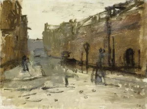 De Baan in Rotterdam by George Hendrik Breitner Oil Painting