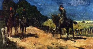 De Wandelrit' Oil painting by George Hendrik Breitner