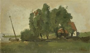 Farmstead by George Hendrik Breitner Oil Painting