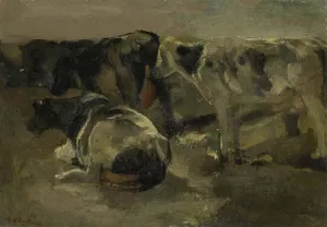 Four Cows by George Hendrik Breitner Oil Painting