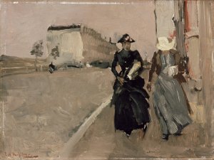 Gust of wind by George Hendrik Breitner Oil Painting