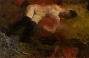 Nude by George Hendrik Breitner Oil Painting