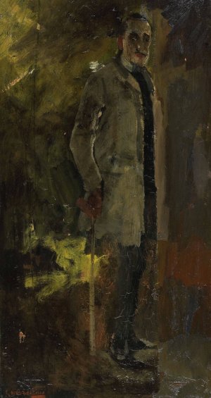 Portret van Floris Verster by George Hendrik Breitner Oil Painting