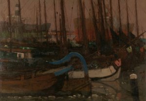 Ships in the Ice by George Hendrik Breitner Oil Painting