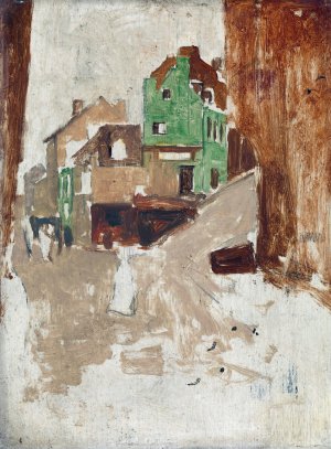 Street in Montmartre, Paris by George Hendrik Breitner Oil Painting