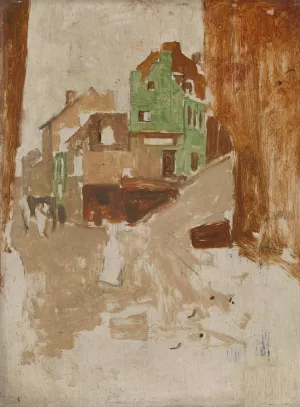Street in Montmartre, Paris by George Hendrik Breitner Oil Painting