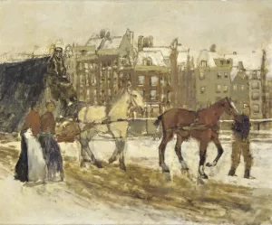 The Rokin, Amsterdam by George Hendrik Breitner Oil Painting
