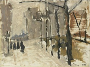 View in the Hague by George Hendrik Breitner Oil Painting